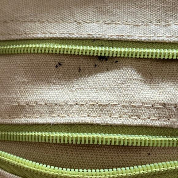 Kate McRostie Canvas Raffia Shoulder Bag Butterfly Flower - Picture 8 of 15